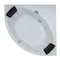 Eago 5Ft Rounded Modern Dbl Seat Corner Whirlpool Bath Tub W/ Fixtures AM200 - alternate 3